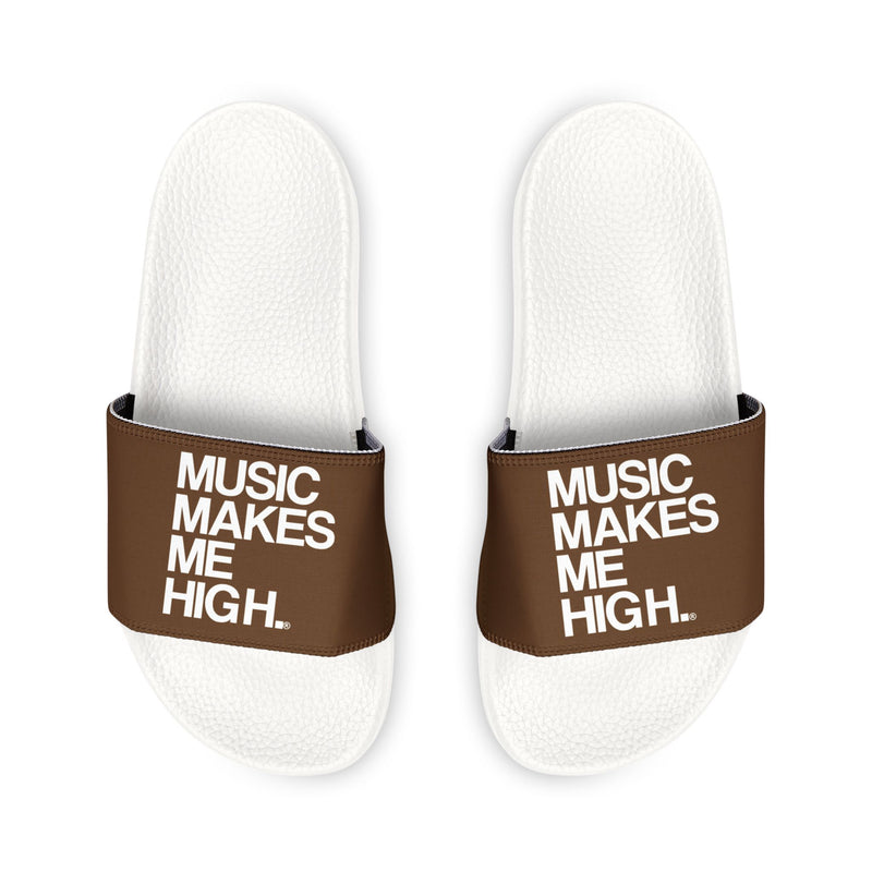 MMMH Unisex Slides: Brown/White | White