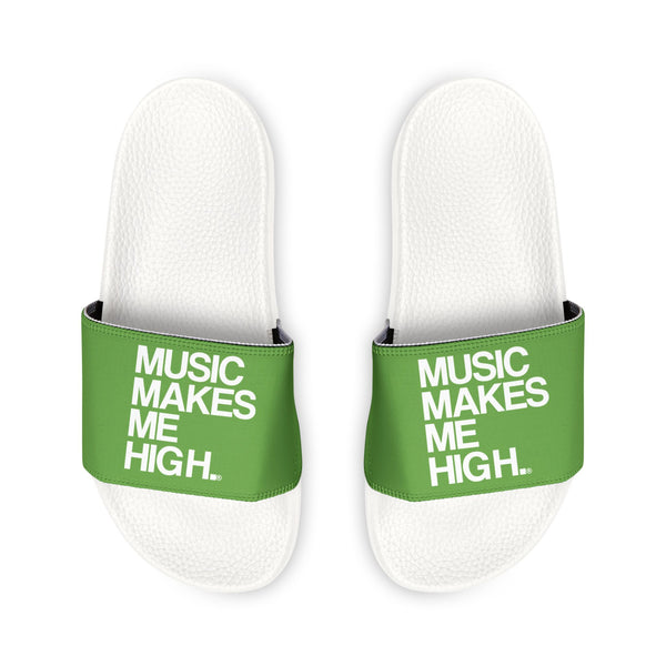 MMMH Unisex Slides: Green/White | White