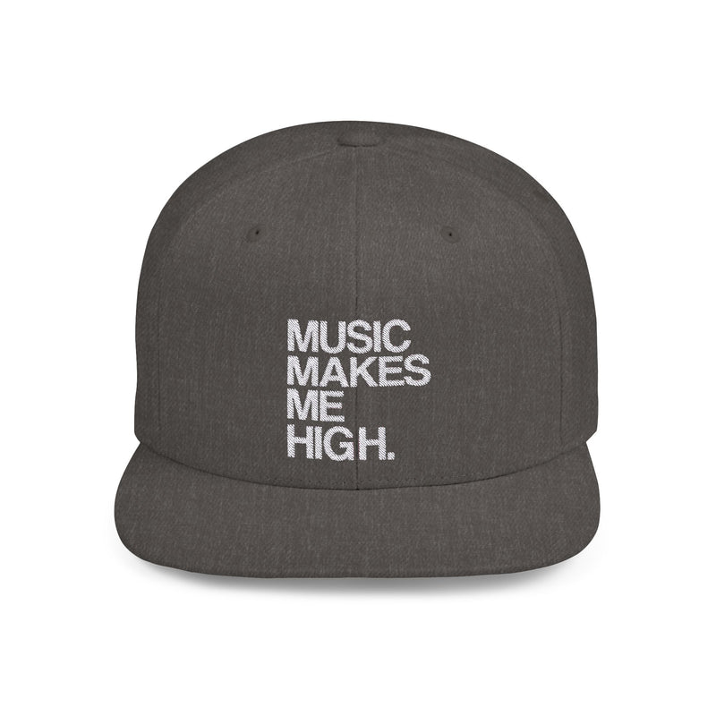 MMMH Classic Snapback: Dark Heather_White Lettering