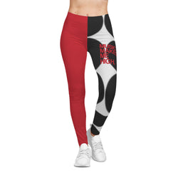 MMMH Leggings: Black Geo/Red | Red