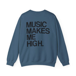 MMMH Unisex Sweatshirt: Indigo Blue | Black Lettering