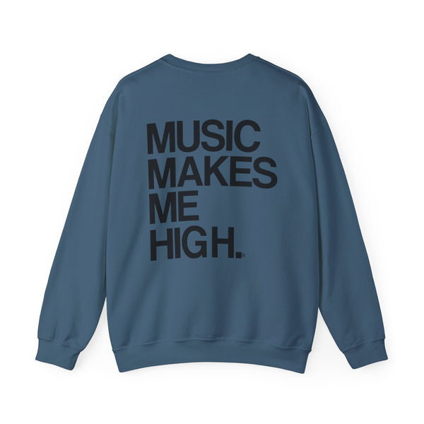 MMMH Unisex Sweatshirt: Indigo Blue | Black Lettering