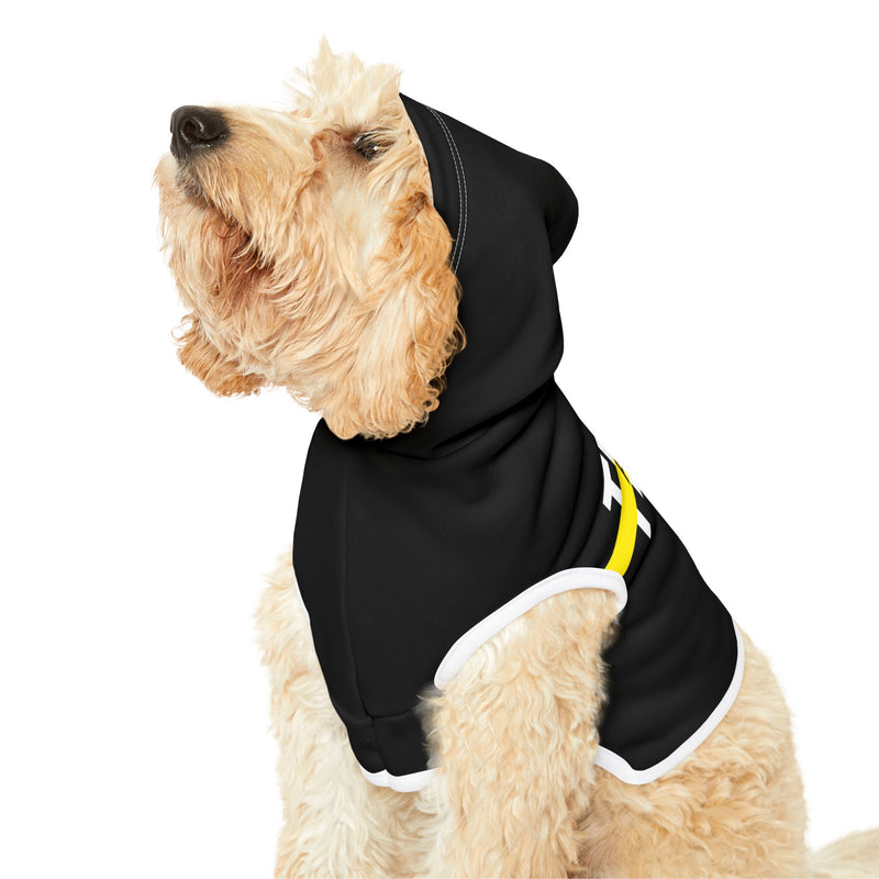 IJTT Pet Hoodie: AT Strike White/Yellow | Black