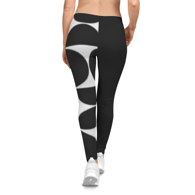 MMMH Leggings: Black Geo/Black | Red