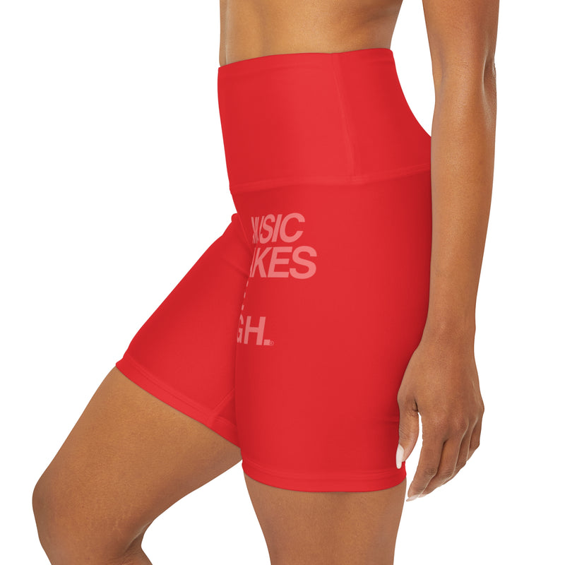 MMMH Yoga Shorts: Red | Light Red