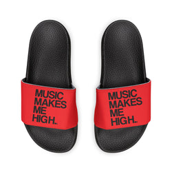 MMMH Unisex Slides: Red/Black | Black