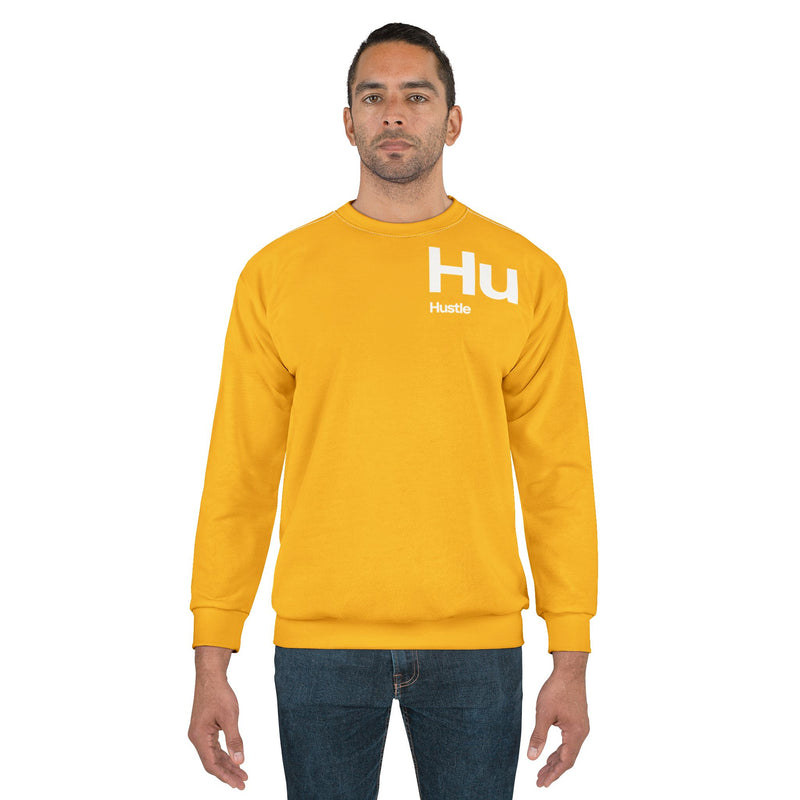 NOVL Unisex Sweatshirt: Hustle White | Yellow