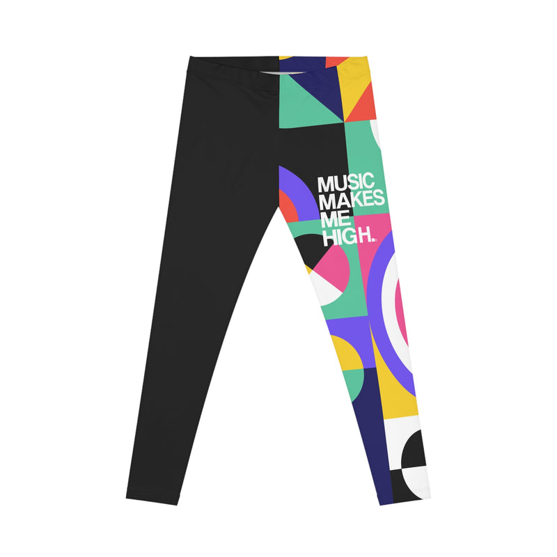 MMMH Leggings: Geo Print/Black | White