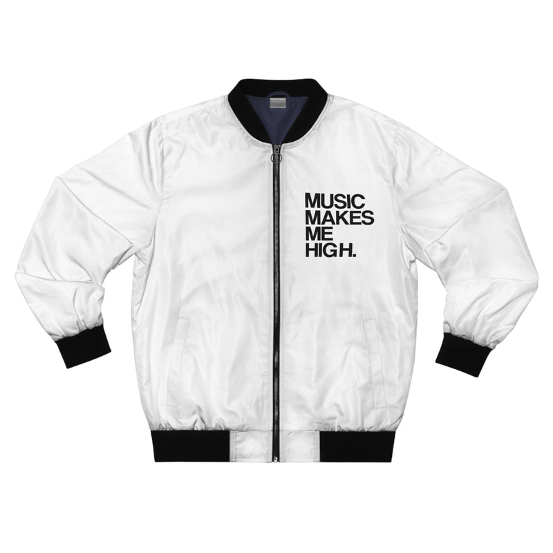 MMMH Unisex Bomber Jacket: White | Black