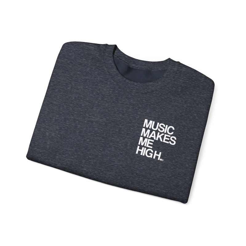 MMMH Unisex Sweatshirt: Heather Sport Dark Navy | White