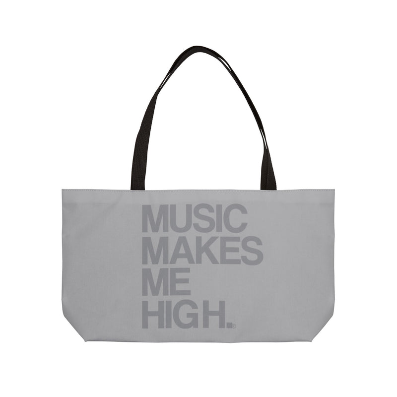 MMMH Weekender Bag (Black Handle): Light Grey | Grey