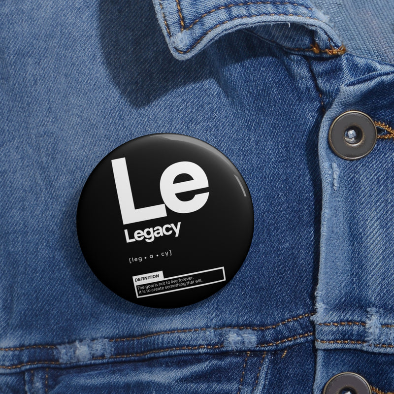 NOVL Round Pin: Legacy Black | White