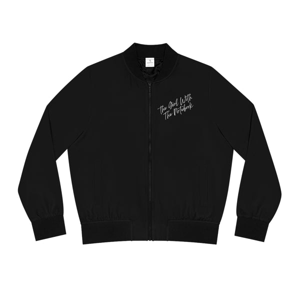 TGWTN Women's Bomber Jacket: White | Black