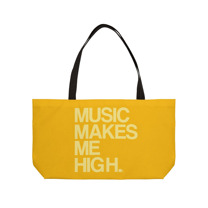 MMMH Weekender Bag (Black Handle): Yellow | Light Yellow