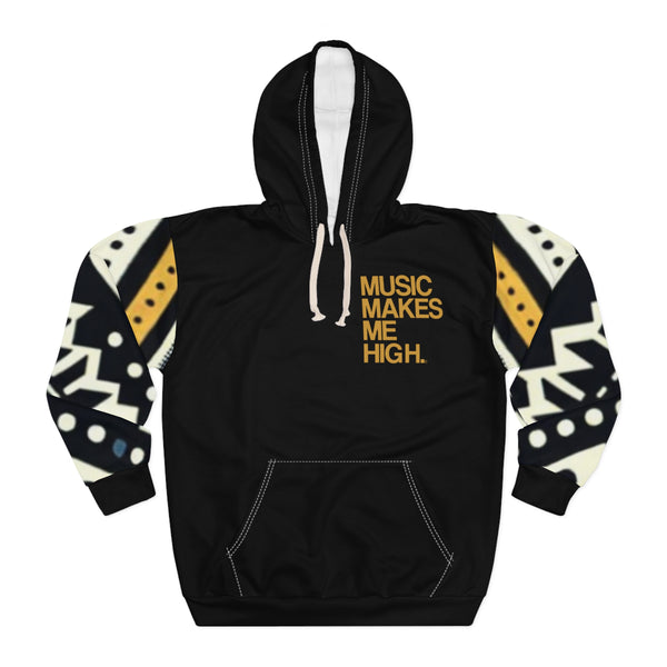 MMMH Unisex Hoodie: Black Abstract/Black | Gold