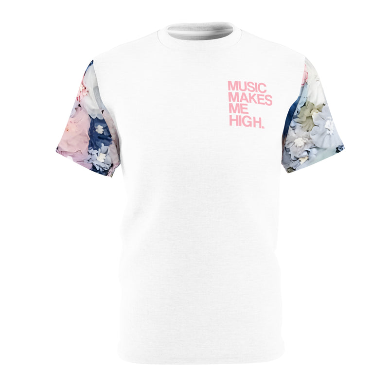 MMMH Unisex T-Shirt: Flowers/White | Pink