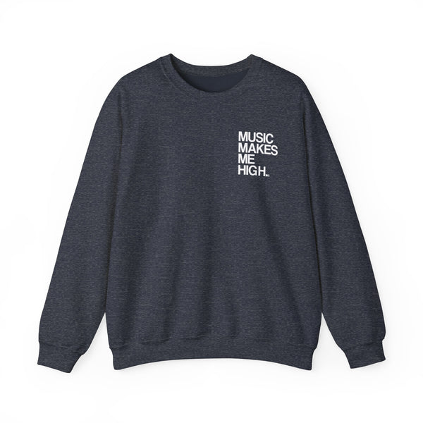 MMMH Unisex Sweatshirt: Heather Sport Dark Navy | White Lettering