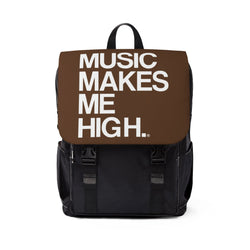 MMMH Backpack: Brown | White Lettering