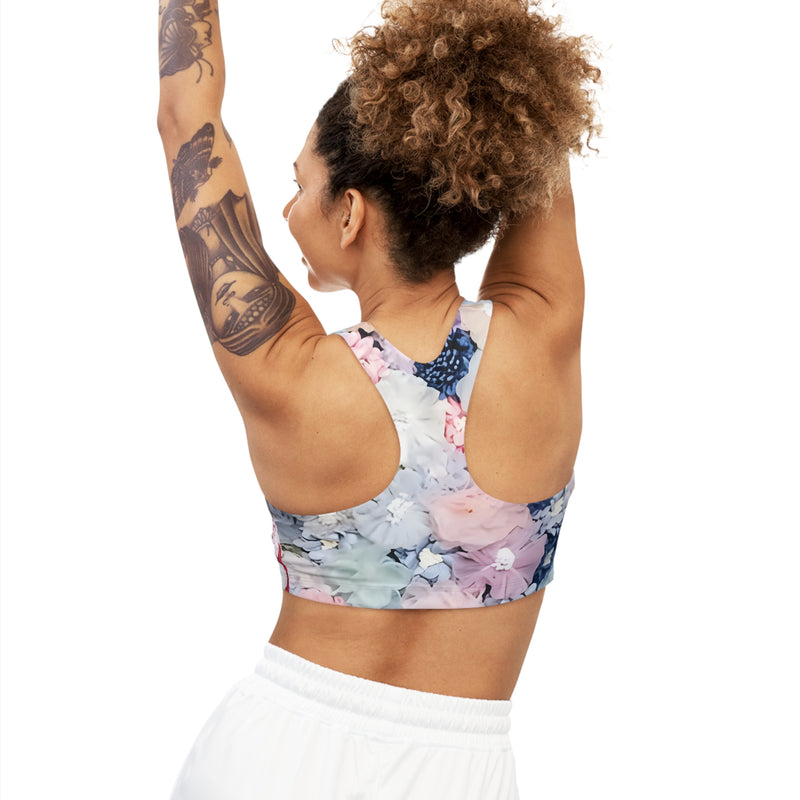 MMMH Sports Bra: Flowers | Light Pink