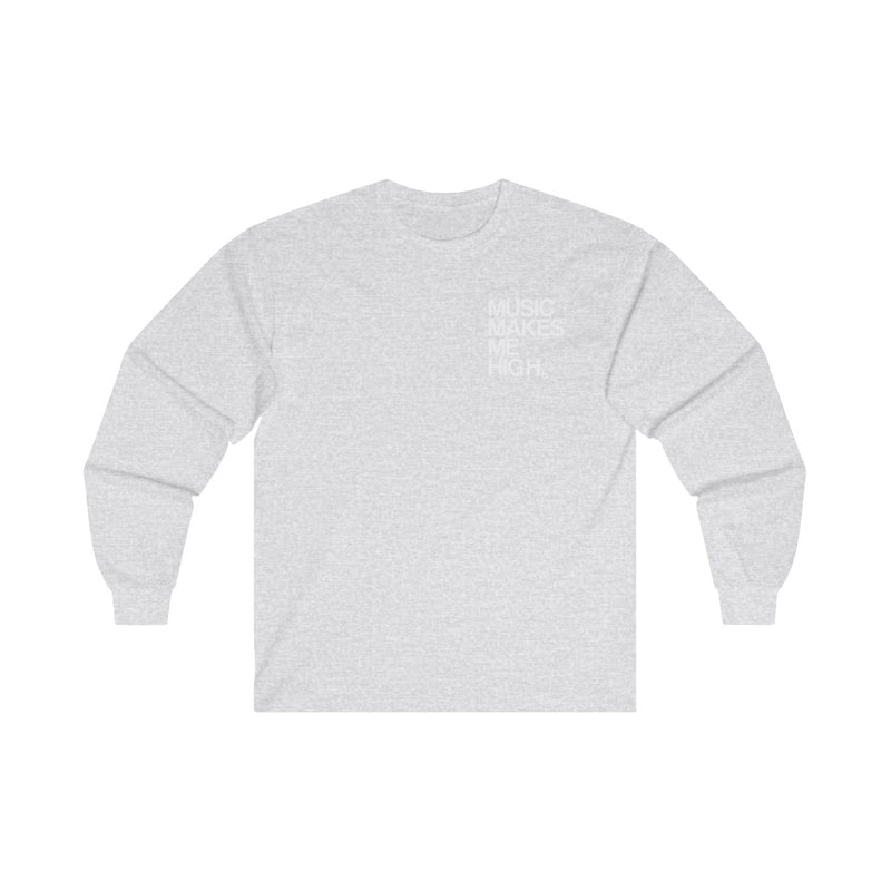 MMMH Unisex Long Sleeve Tee: Ash | White Lettering