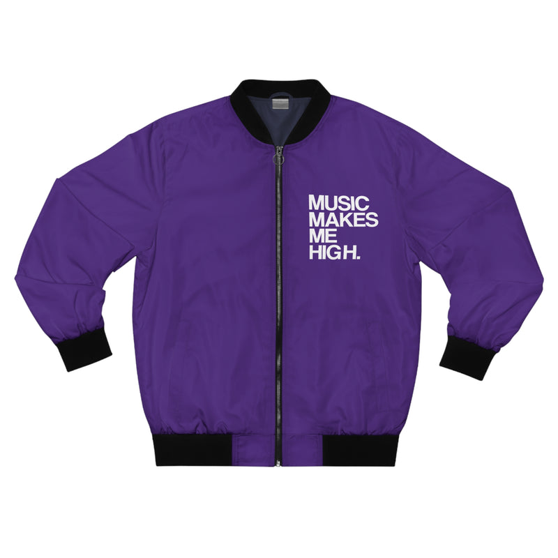 MMMH Bomber Jacket: Purple | White Lettering