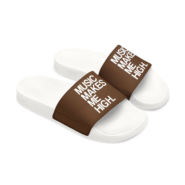 MMMH Unisex Slides: Brown/White | White