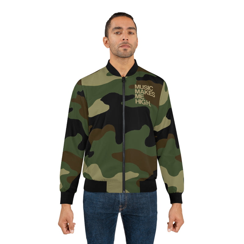 MMMH Unisex Bomber Jacket: Camo | Gold