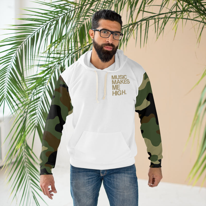 MMMH Unisex Hoodie: Camo/White | Gold