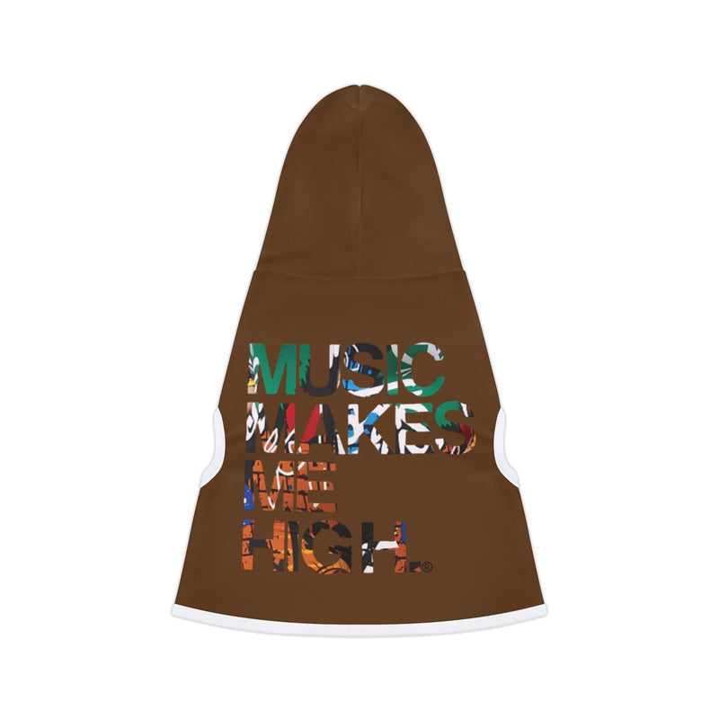 MMMH Pet Hoodie: Brown | Graffiti