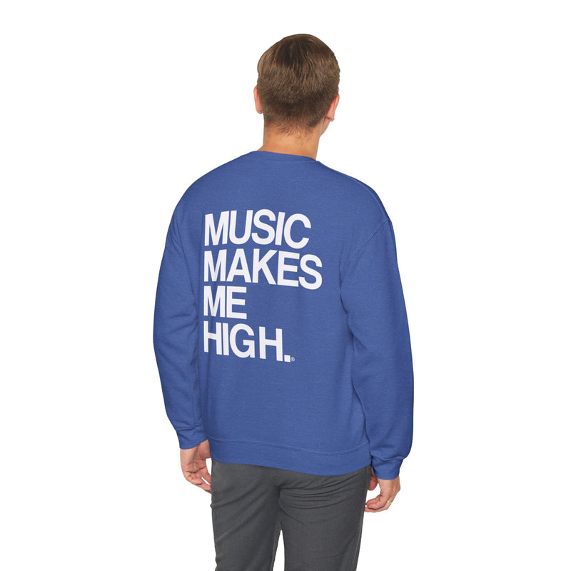 MMMH Unisex Sweatshirt: Heather Sport Royal | White