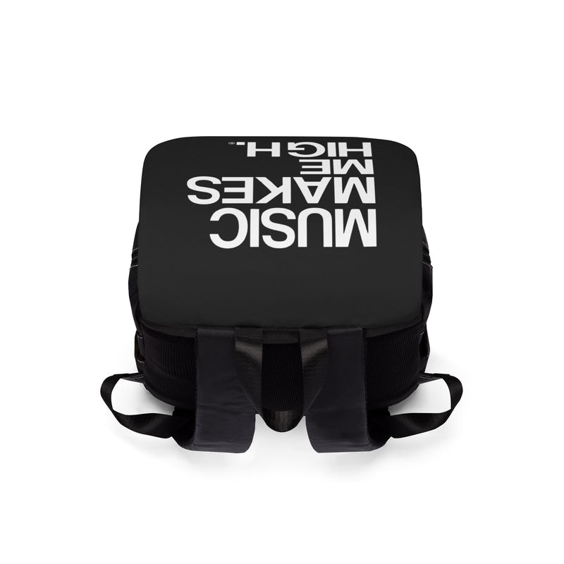 MMMH Backpack: Black | White Lettering