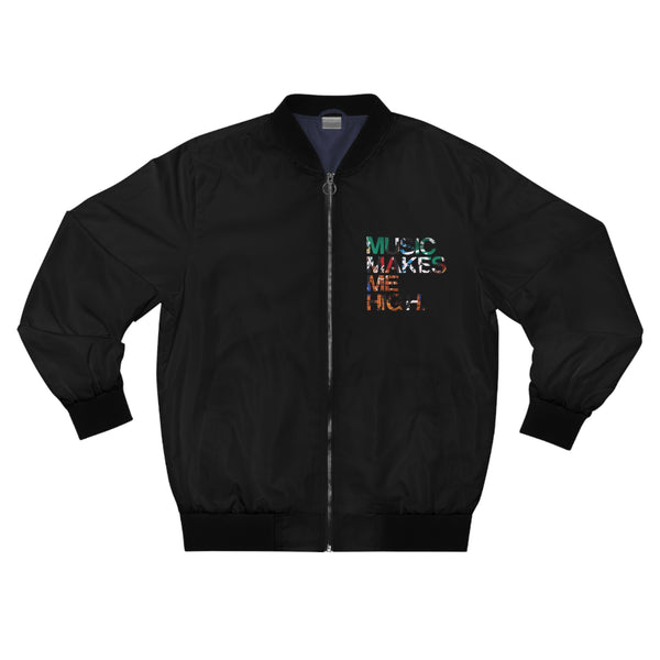 MMMH Unisex Bomber Jacket: Black | Graffiti