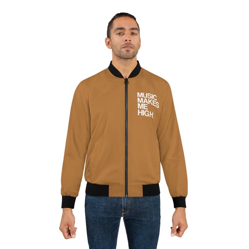 MMMH Bomber Jacket: Light Brown | White Lettering