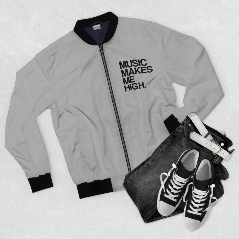 MMMH Bomber Jacket: Light Grey | Black Lettering