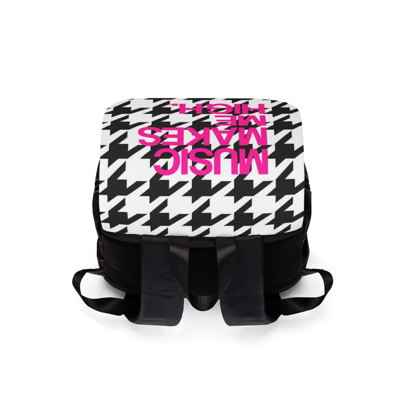 MMMH Backpack: Houndstooth | Pink