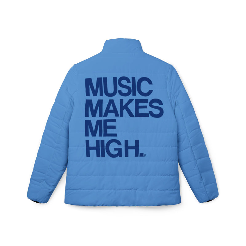 MMMH Women’s Puffer Jacket: Light Blue | Dark Blue