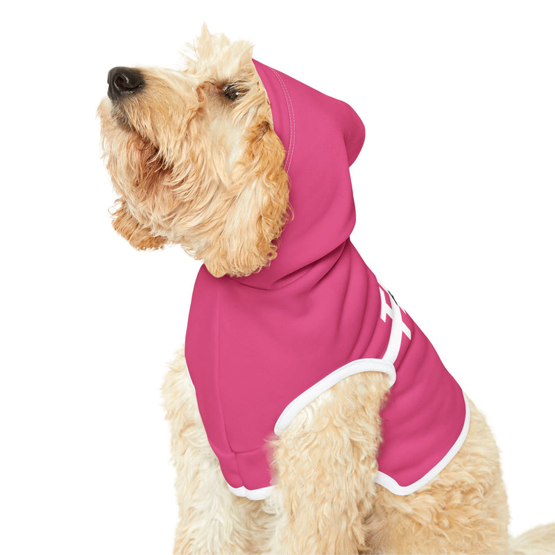 IJTT Pet Hoodie: AT Strike White | Pink