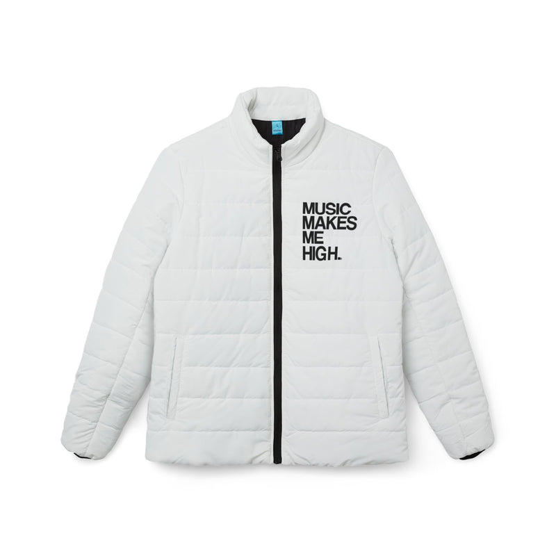 MMMH Women’s Puffer Jacket: White | Black