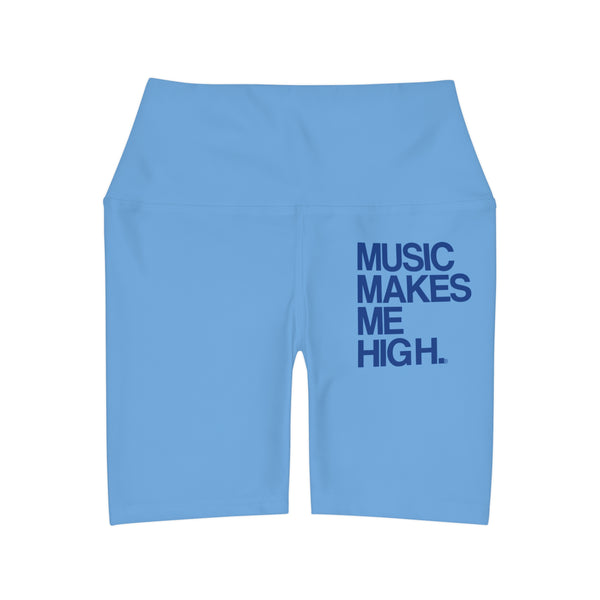 MMMH Yoga Shorts: Light Blue | Blue