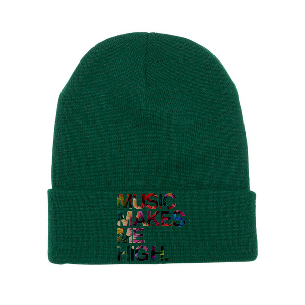 MMMH Beanie: Dark Green | Floral