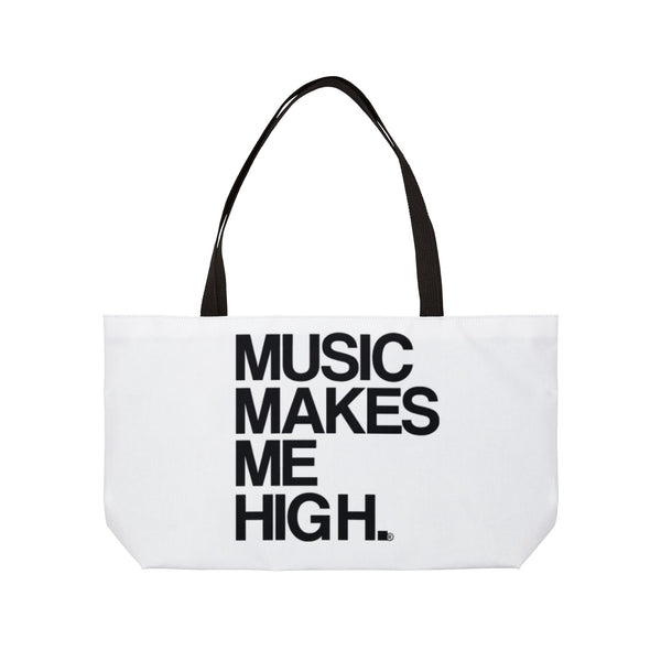 MMMH Weekender Bag (Black Handle): White | Black