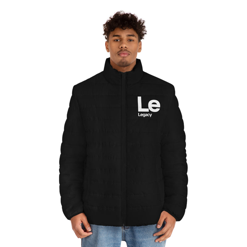 NOVL Men's Puffer Jacket: Legacy Black | White