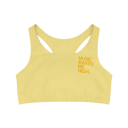 MMMH Sports Bra: Light Yellow | Yellow