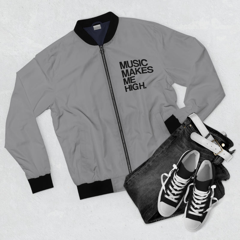 MMMH Bomber Jacket: Grey | Black Lettering