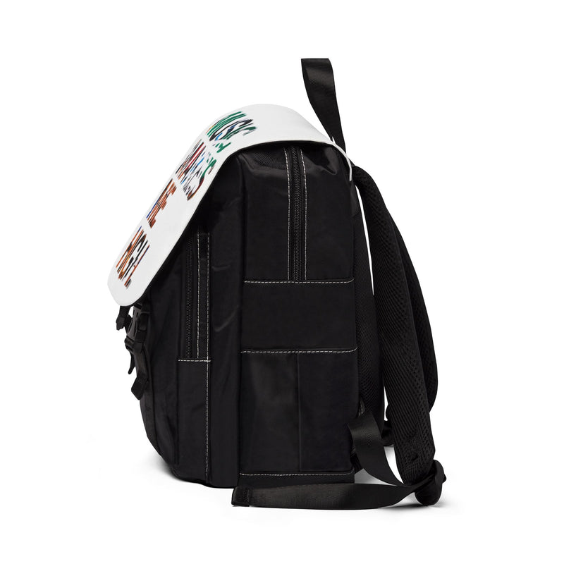 MMMH Backpack: White | Graffiti