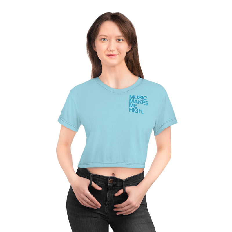 MMMH Cropped Top: Light Turquoise | Turquoise