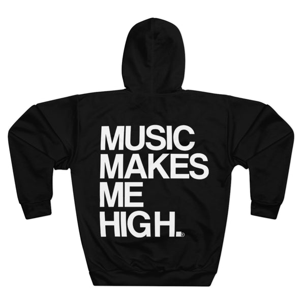 MMMH Unisex Hoodie: Black | White