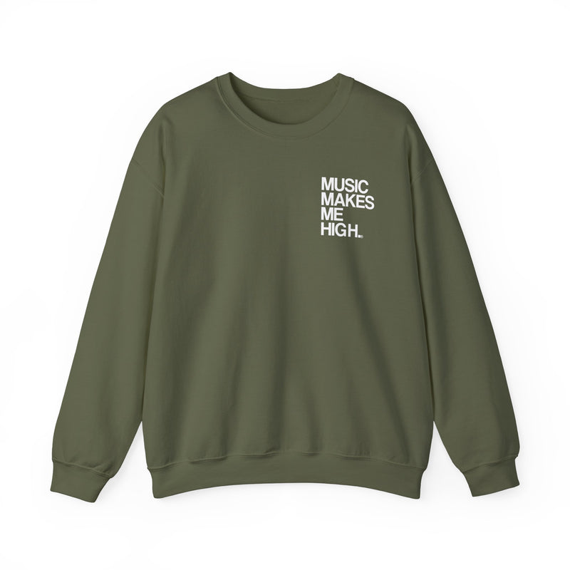 MMMH Unisex Sweatshirt: Military Green | White