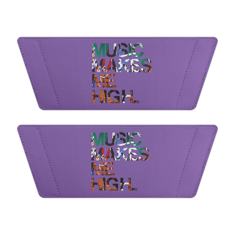 MMMH Unisex Slides: Light Purple/Black | Graffiti