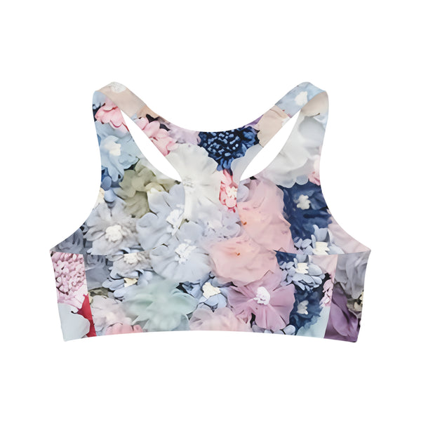 MMMH Sports Bra: Flowers | Light Pink